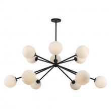 Trans Globe 11619 BK - 12LT CHANDELIER-GLOBES-BK